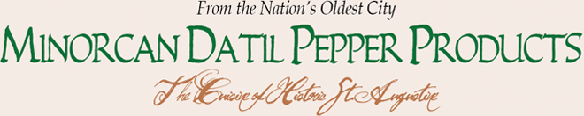 Minorcan Datil Pepper Products Logo